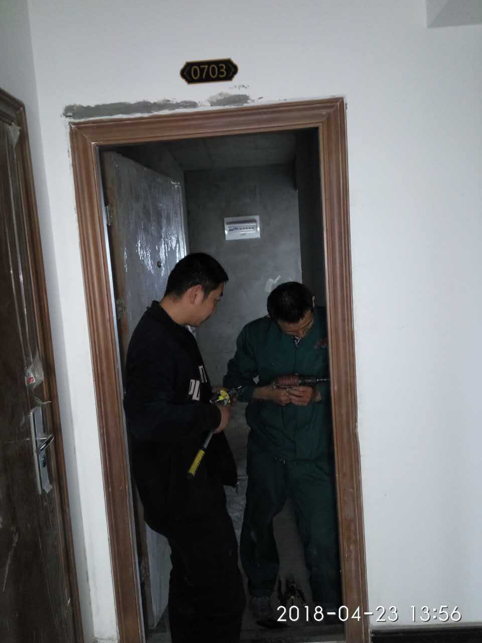 2018年4月23日榆（yú）次工地安裝現場