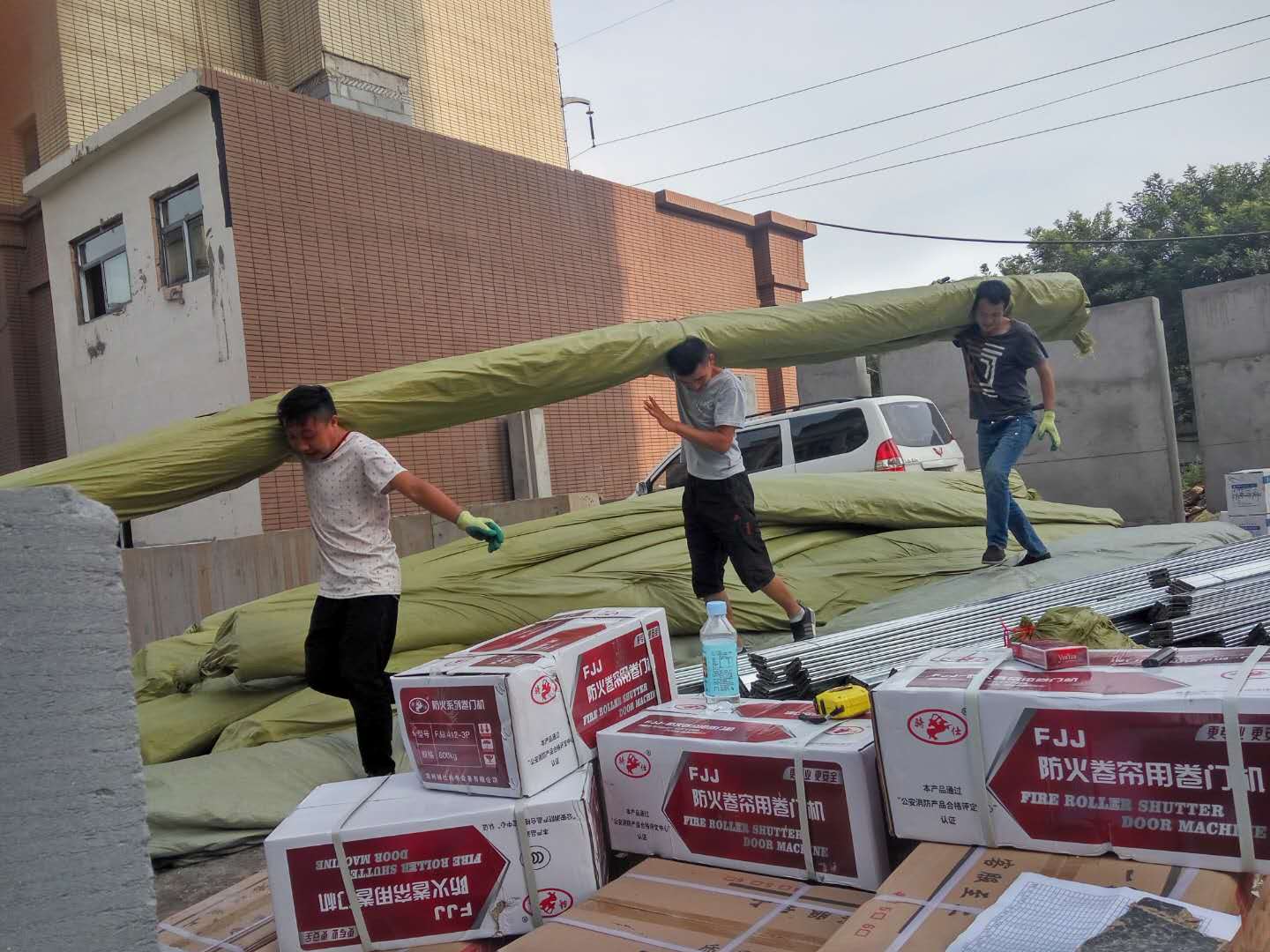 2018年8月8日晉（jìn）中工地貨已到（dào）位